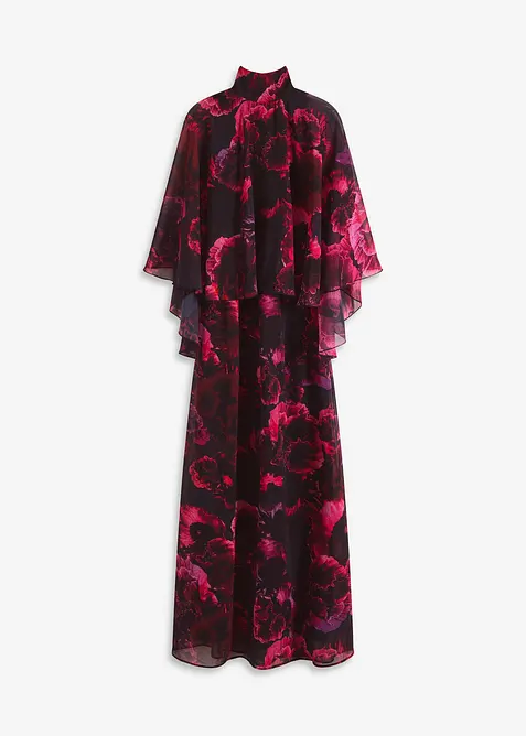 Maxikjole av fin chiffon, bonprix