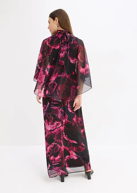 Maxikjole av fin chiffon, bonprix