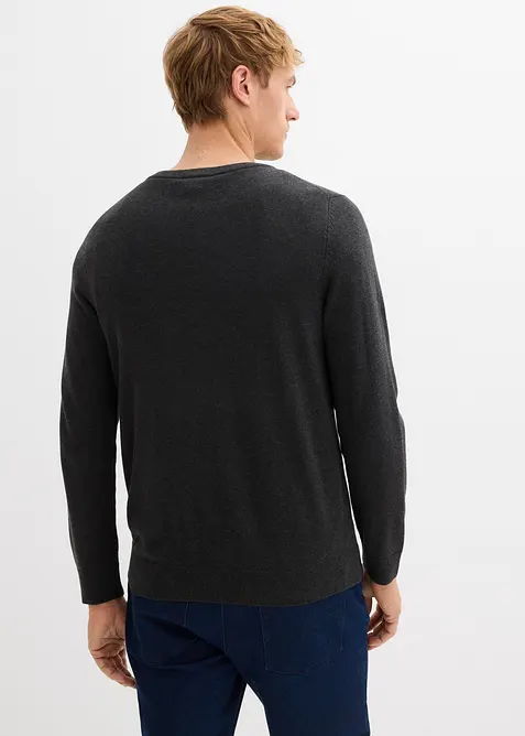 Finstrikket genser i 100% bomull, bonprix