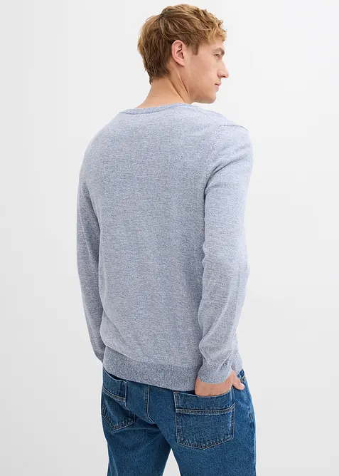 Finstrikket genser i 100% bomull, bonprix