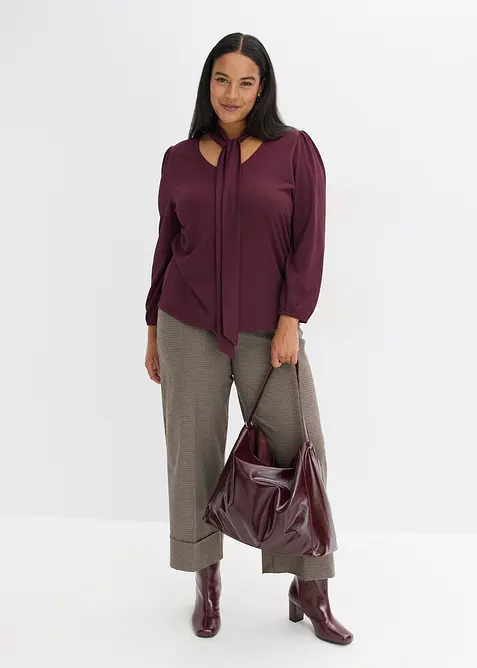 Stukturtopp med avtagbar sl&oslash;yfe, bonprix