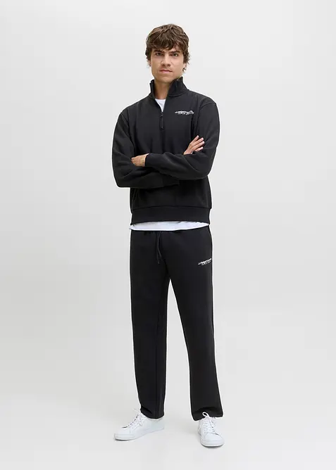 JJ REBEL-sweatshirt med kort glidelås, J&J Rebel