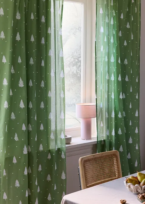 Gardin av økologisk bomull (1-pack), bonprix