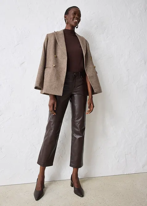 Skinnbukse i lammenappa, bonprix