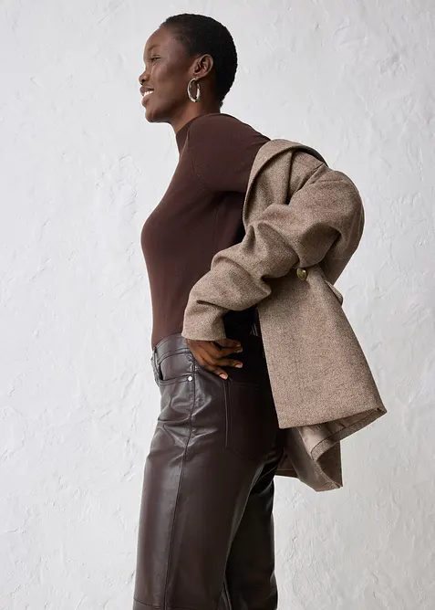 Skinnbukse i lammenappa, bonprix