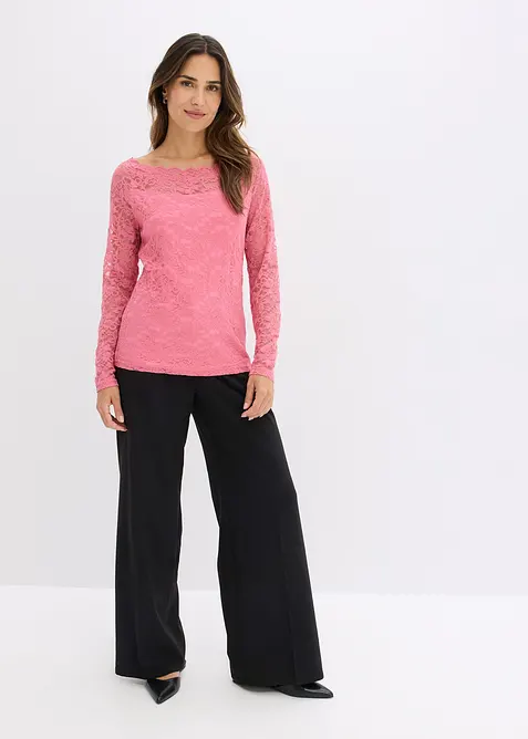 Blondetopp med lange ermer, bonprix