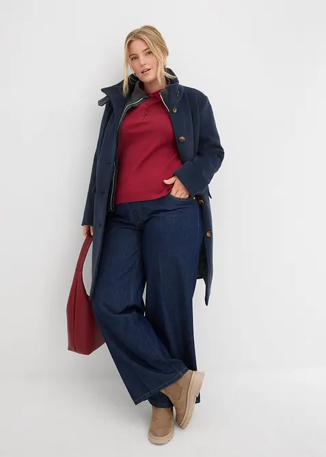 Vinterkåpe i 2-i-1-stil, bonprix