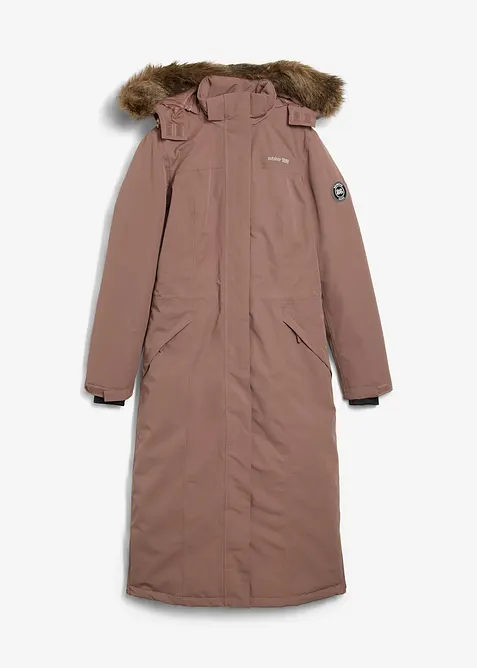 Outdoor-kåpe med fuskepels, vanntett, bonprix