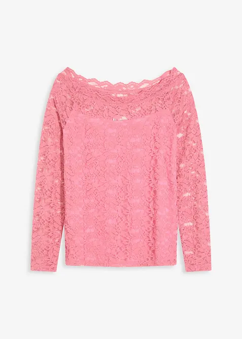 Blondetopp med lange ermer, bonprix