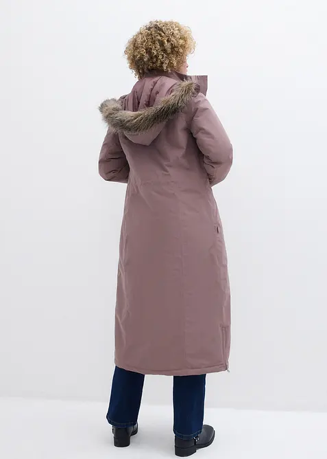 Outdoor-k&aring;pe med fuskepels, vanntett, bonprix