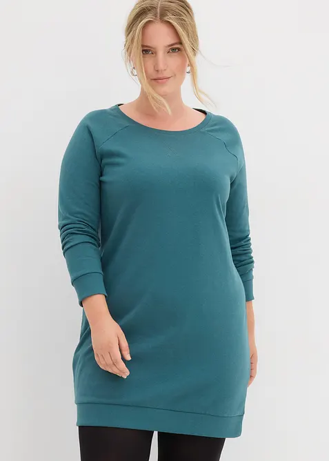 Sweatshirtkjole i myk frottè, bonprix