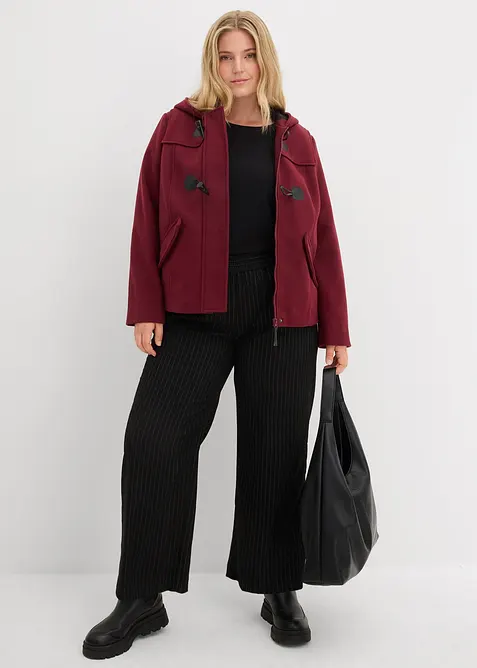 Duffeljakke i ullstil, bonprix