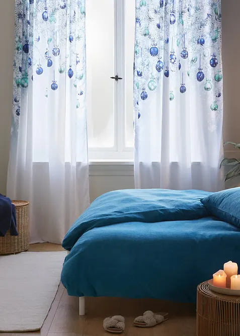 Gardin med juleprint (1 stk.), bonprix