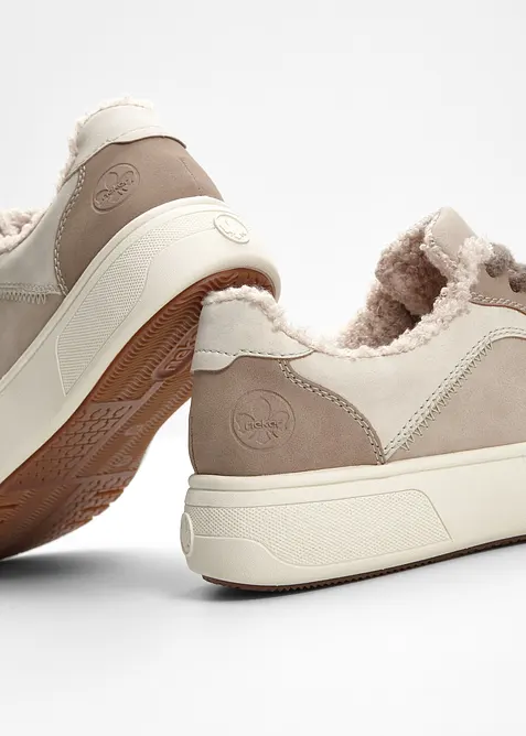 F&ocirc;rede, komfortable plat&aring;-sneakers fra Rieker, Rieker