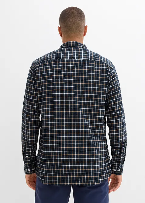 Langermet flanellskjorte i 100% bomull, bonprix