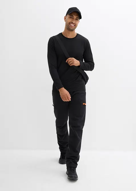 Relaxed Fit-cargo-funksjonsbukse med varmt fôr, vanntett, bonprix