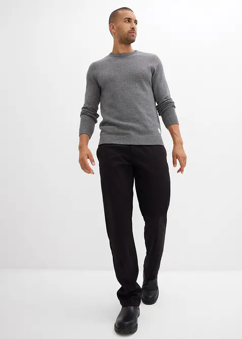 Finstrikket genser med resirkulert bomull, bonprix