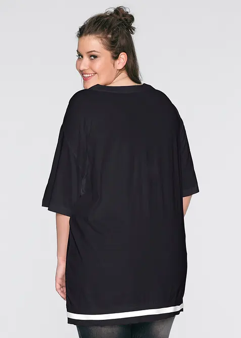 Oversized topp i myk viskosemiks, bonprix
