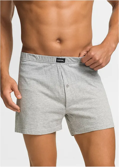 Ledig boxershorts i jersey med myk bomull (4-pack), bonprix