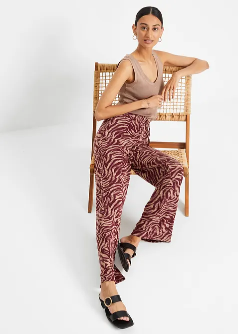 Jerseybukse i lett viskose, bonprix