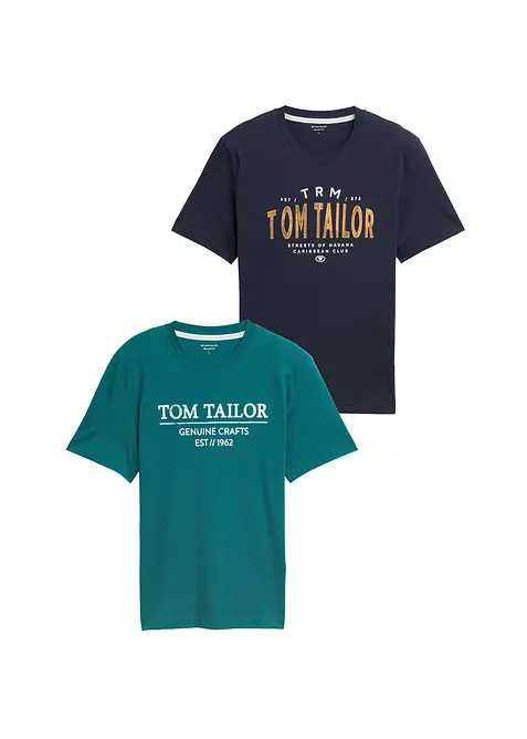 T-skjorte fra Tom Tailor (2-pack), Tom Tailor