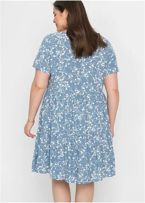 Minikjole i lett viskose, bonprix