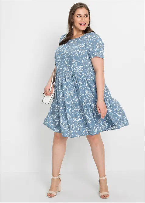 Minikjole i lett viskose, bonprix