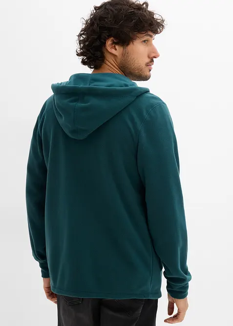 Hettejakke i fleece med påsatte lommer, bonprix