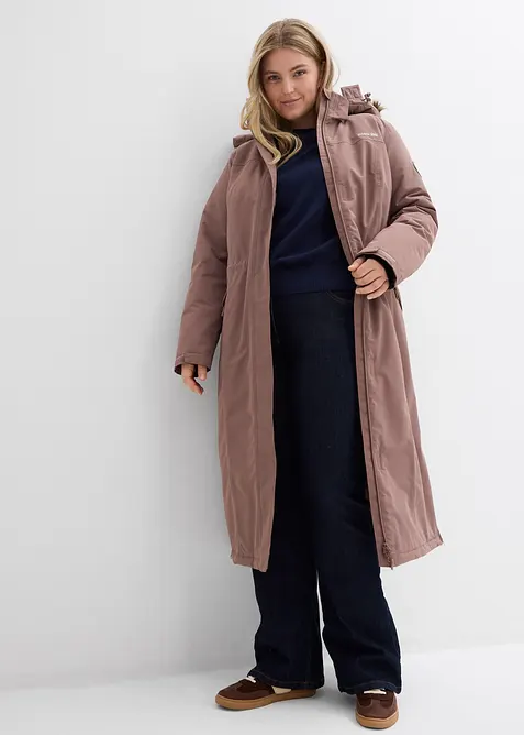 Outdoor-kåpe med fuskepels, vanntett, bonprix