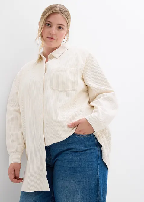 Kordfløyelsskjorte i bomull, bonprix