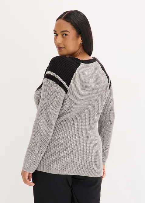 Genser med knapper, bonprix