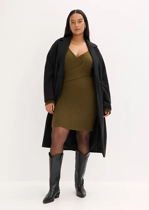 Strikkekjole i viskosemiks, bonprix