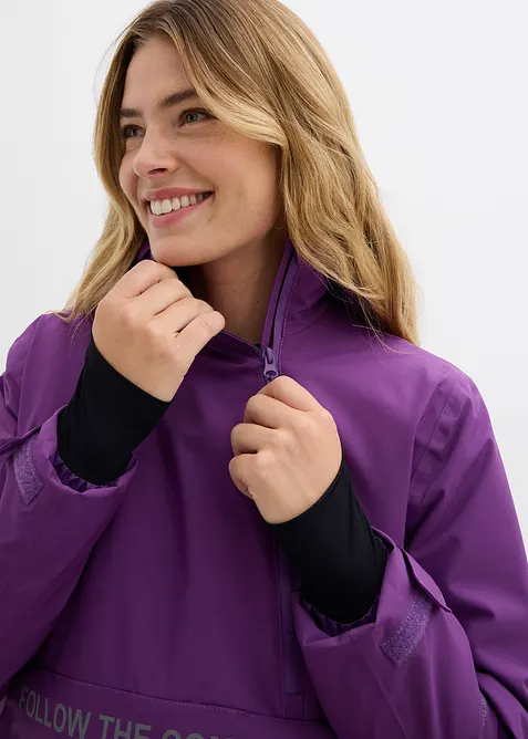 Vanntett funksjonsanorakk med fleecefôr, bonprix