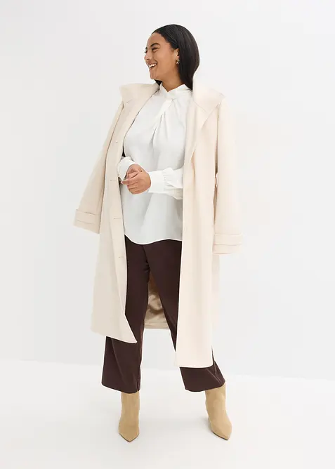 Bluse av lett sateng, bonprix