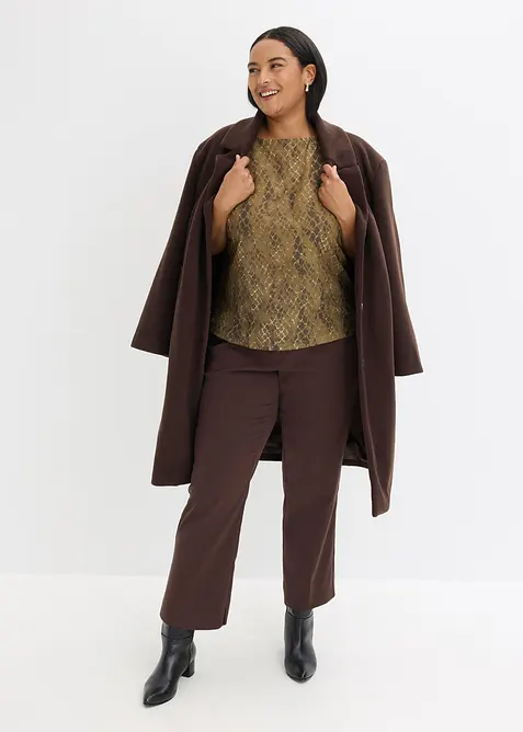 Topp i vevd miks, bonprix