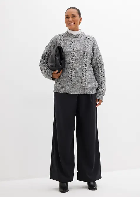 Vid bukse i viskosemiks, bonprix