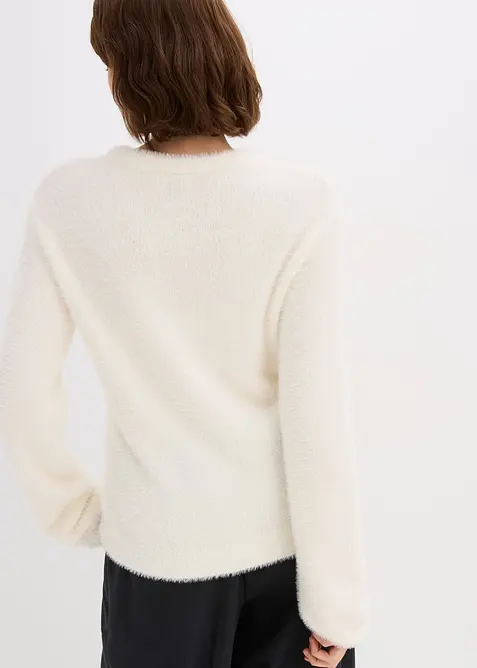 Genser i pusete stil, bonprix