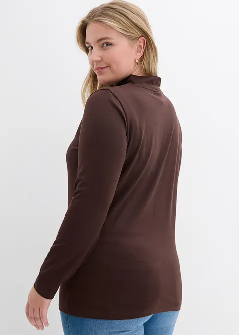 Langermet, figurn&aelig;r topp, bonprix