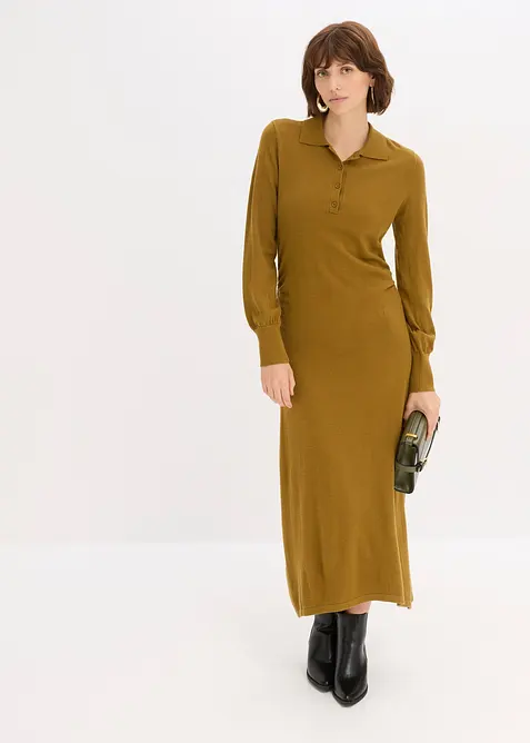 Strikkekjole i myk viskosemiks, bonprix