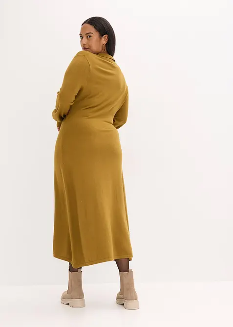 Strikkekjole i myk viskosemiks, bonprix