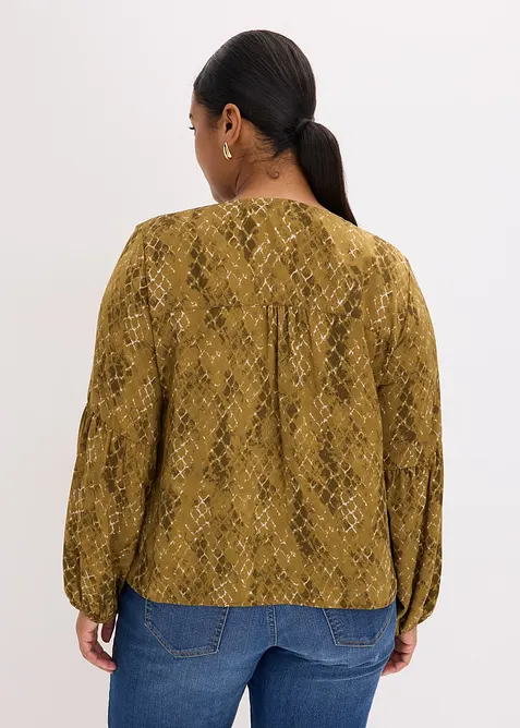 Bluse i lett sateng, bonprix