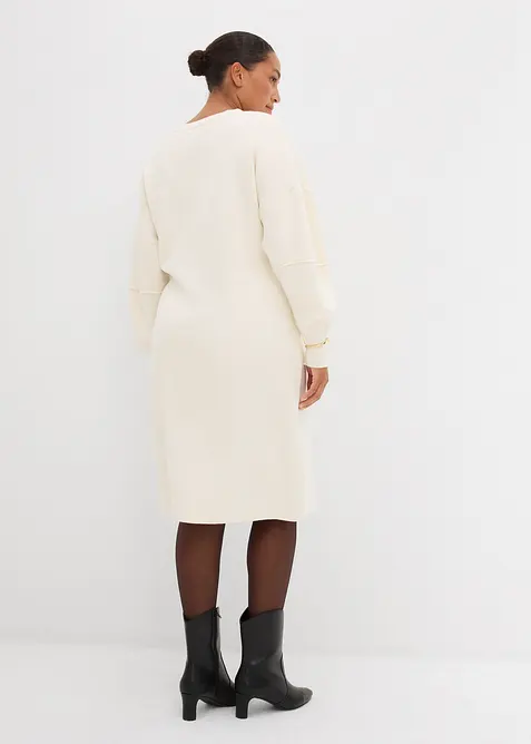 Strikket kjole i formstabilt materiale, bonprix