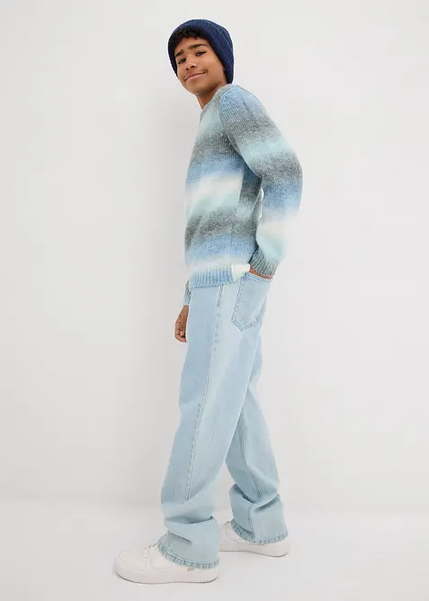 Grovstrikket genser med fargegradering, bonprix