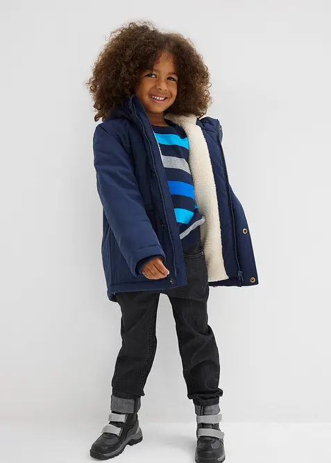 Vinterparkas med pilefôr, vannavvisende, bonprix