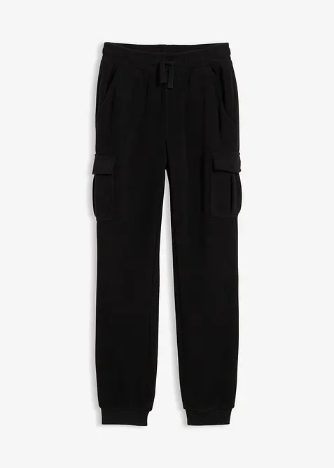 Fleece-cargobukse, Regular Fit, bonprix