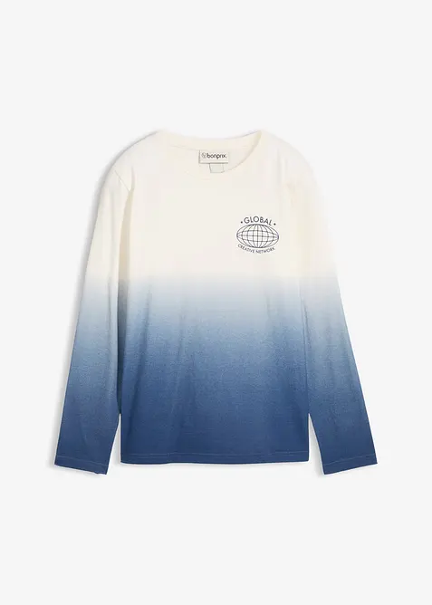 Langermet topp i 100% økologisk bomull, bonprix