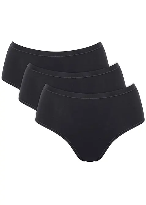 GO Daily Cotton Truse med høy midje (3-pack), Sloggi