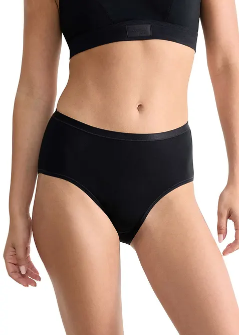 GO Daily Cotton Truse med høy midje (3-pack), Sloggi