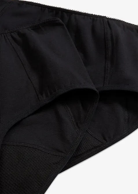Menstruse med h&oslash;y midje og middels h&oslash;y absorberingsevne (2-pack), bonprix