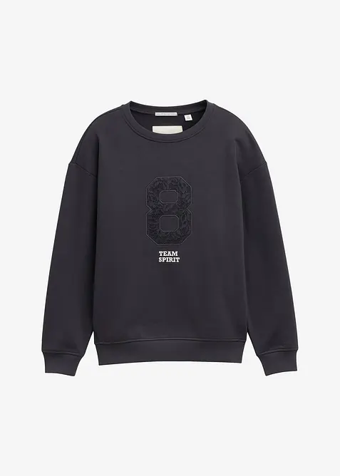 Oversized sweatshirt fra Tom Tailor med applikasjon, Tom Tailor